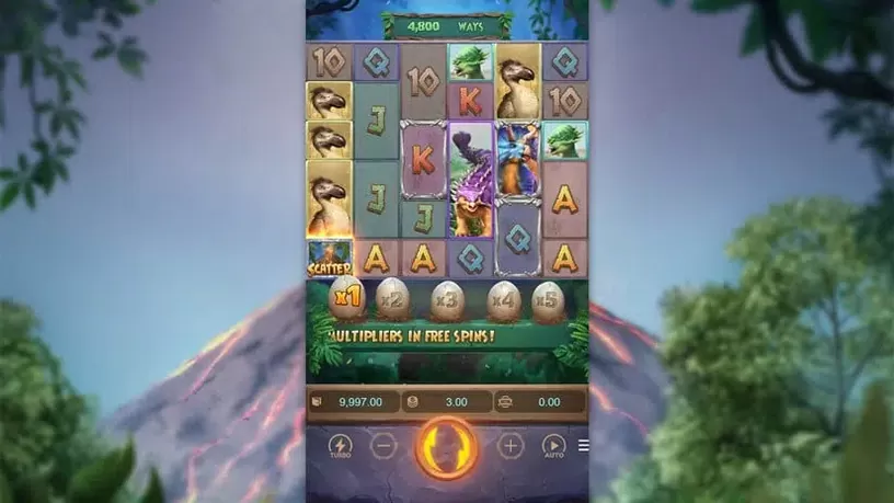 Jurassic Kingdom slot screenshot 1