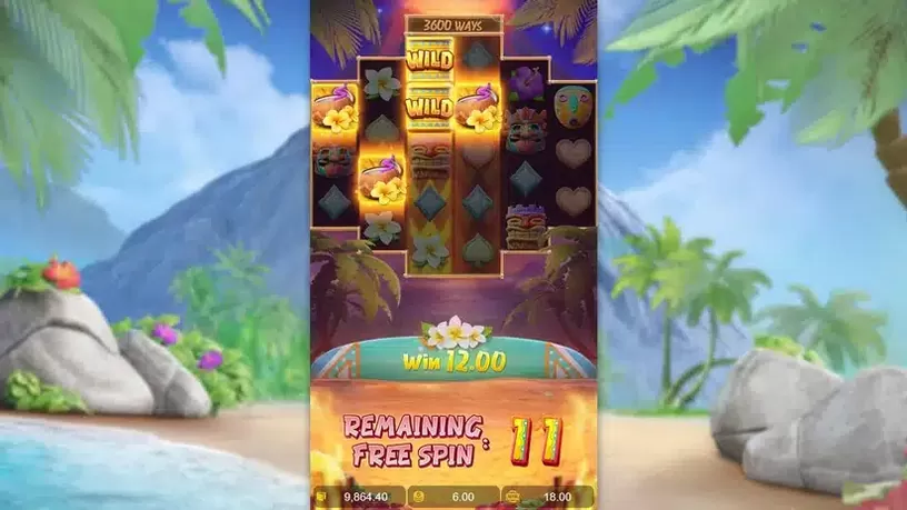 Hawaiian Tiki slot screenshot 7