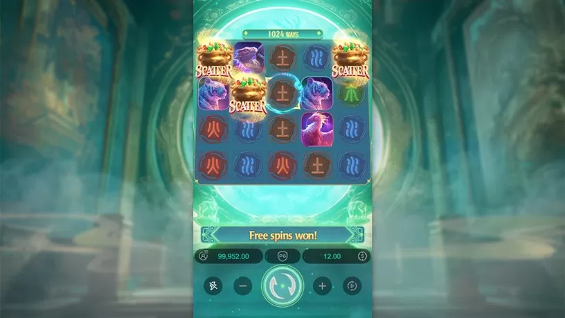 Mythical Guardians slot screenshot 2