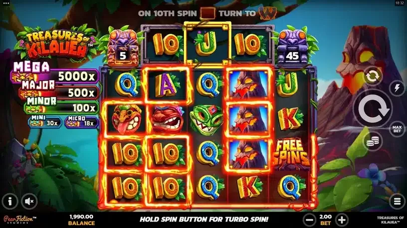 Treasures of Kilauea slot screenshot 2
