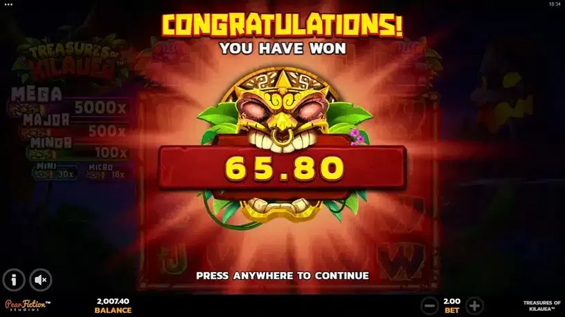 Treasures of Kilauea slot screenshot 8