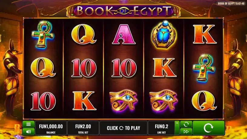 Book of Egypt slot screenshot 1