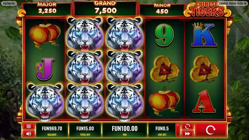 Chinese Tigers slot screenshot 2