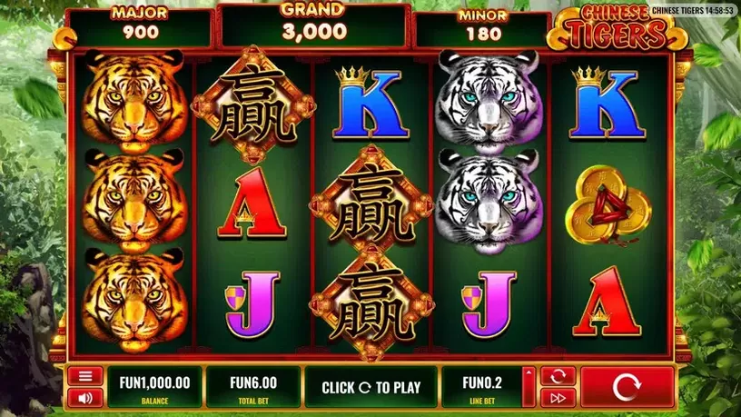 Chinese Tigers slot screenshot 1