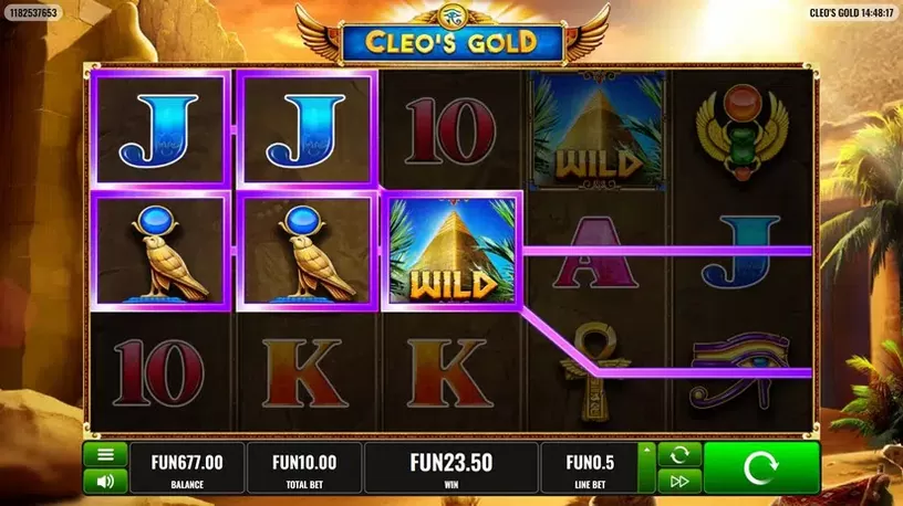 Cleo’s Gold slot screenshot 4