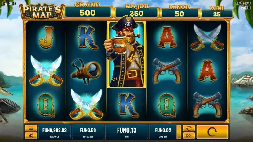 Pirates Map slot screenshot 3