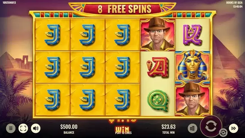 Books of Giza slot screenshot 5