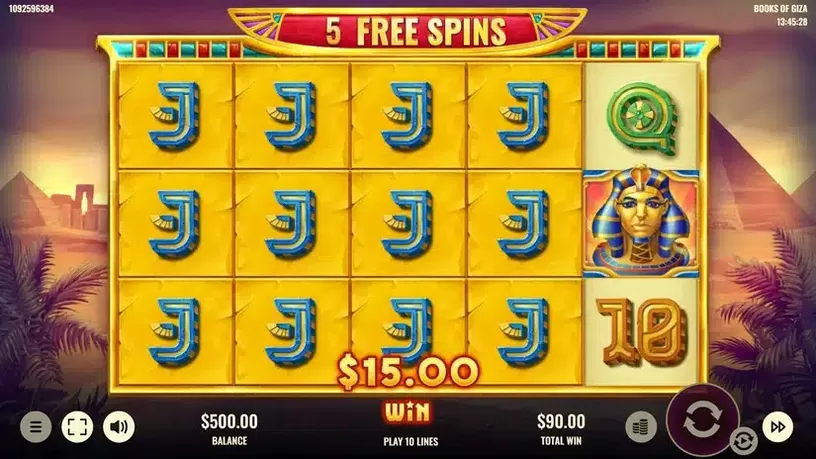 Books of Giza slot screenshot 7