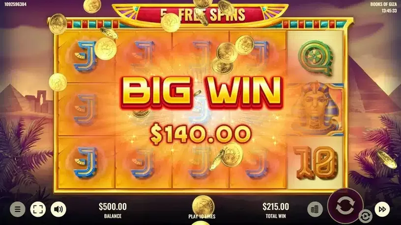 Books of Giza slot screenshot 6