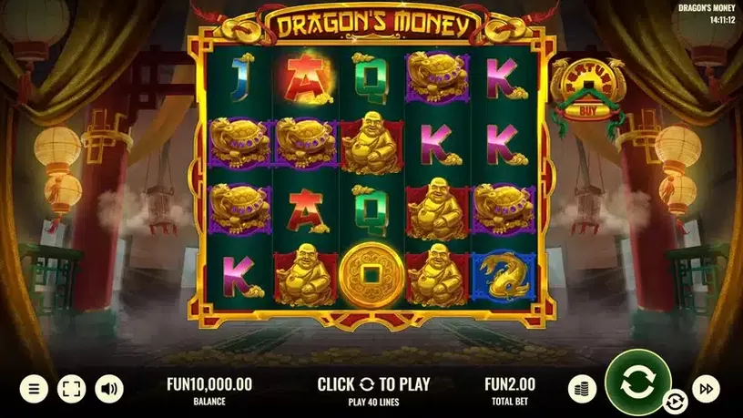 Dragon’s Money slot screenshot 1