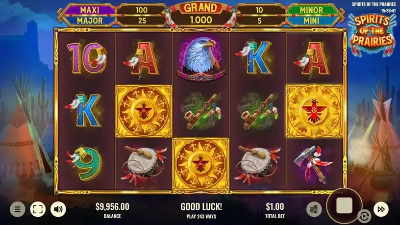 Spirits of the Prairies slot screenshot 2