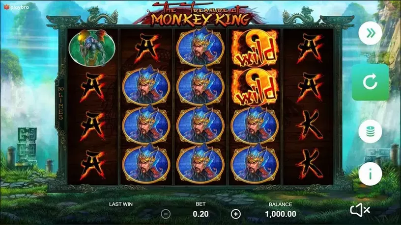 The Treasure of Monkey King slot screenshot 1