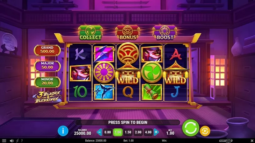 3 Blades & Blessings slot screenshot 1