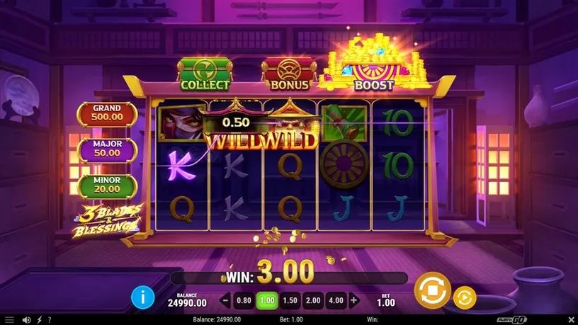 3 Blades & Blessings slot screenshot 2