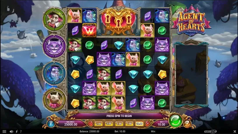 Agent of Hearts slot screenshot 1