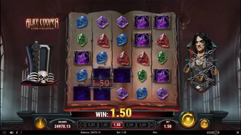 Alice Cooper and the Tome of Madness slot screenshot 4