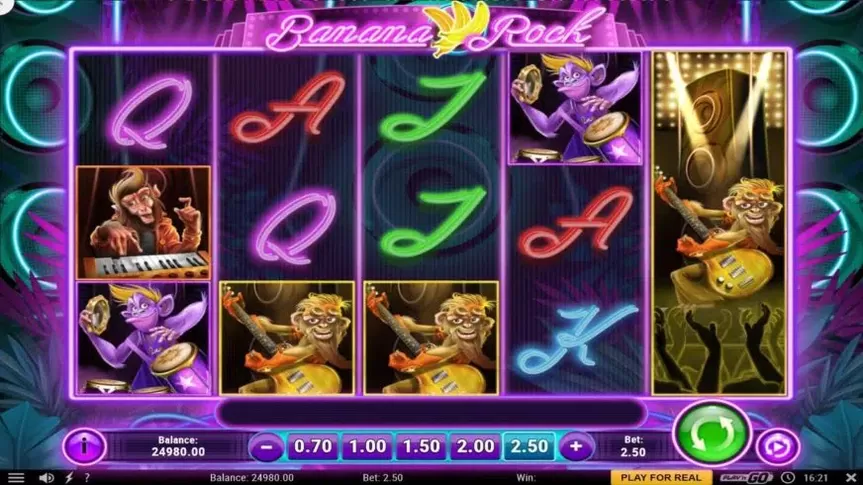 Banana Rock slot screenshot 3