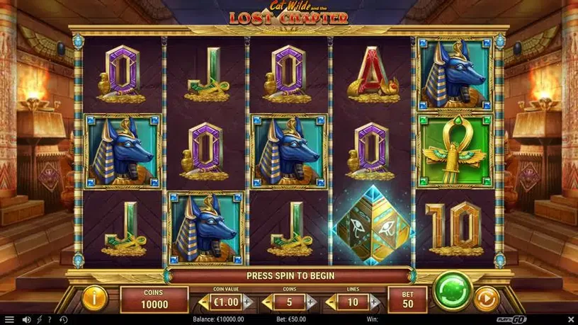 Cat Wilde and the Lost Chapter slot screenshot 1
