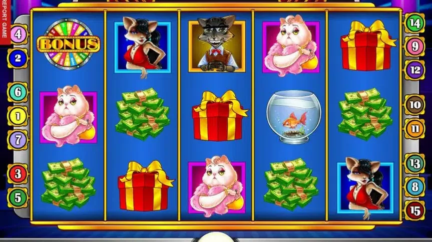 Cats and Cash slot screenshot 2