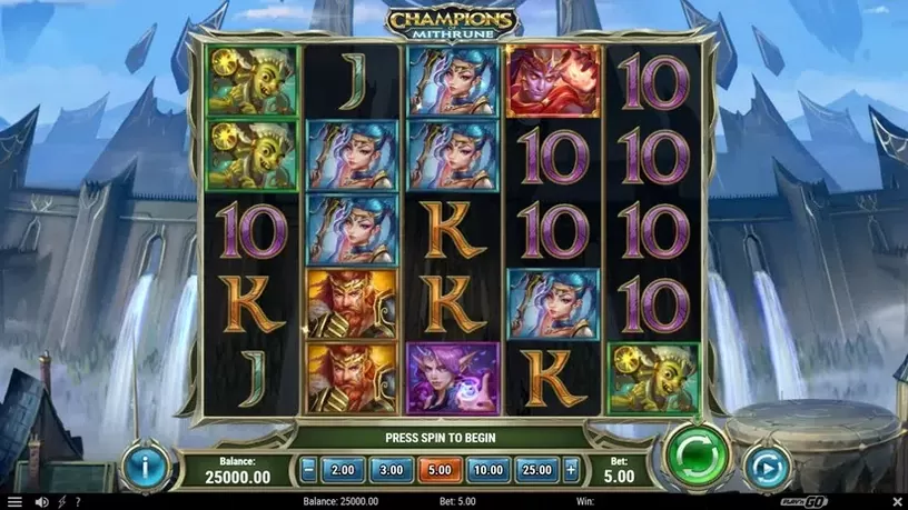 Champions of Mithrune slot screenshot 1