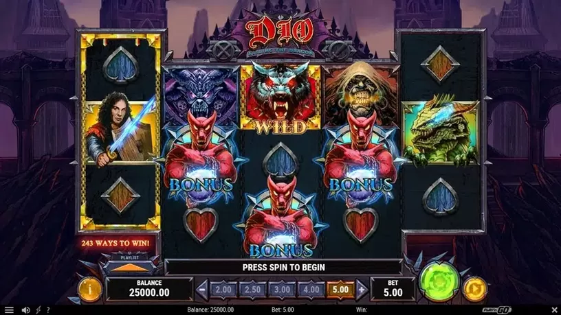 Dio – Killing the Dragon slot screenshot 1
