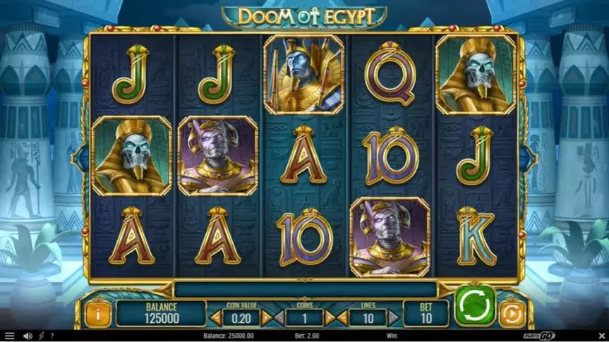 Doom of Egypt slot screenshot 1