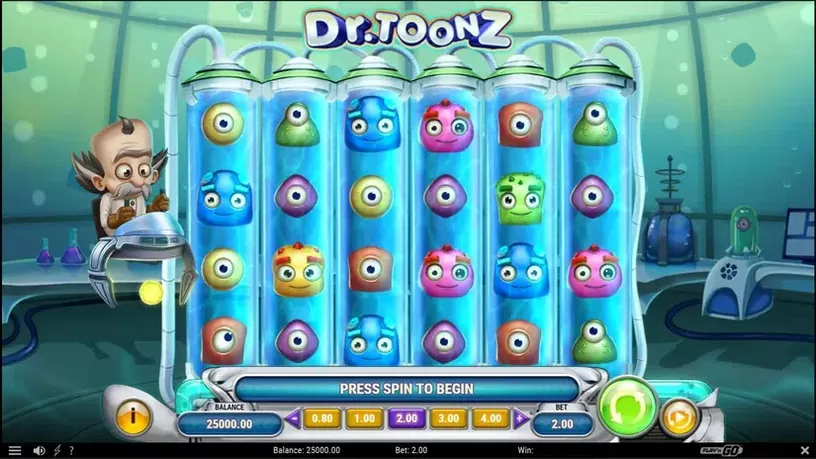 Dr Toonz slot screenshot 1