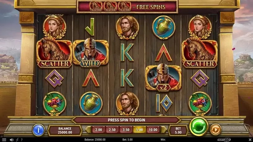 Gates of Troy slot screenshot 1
