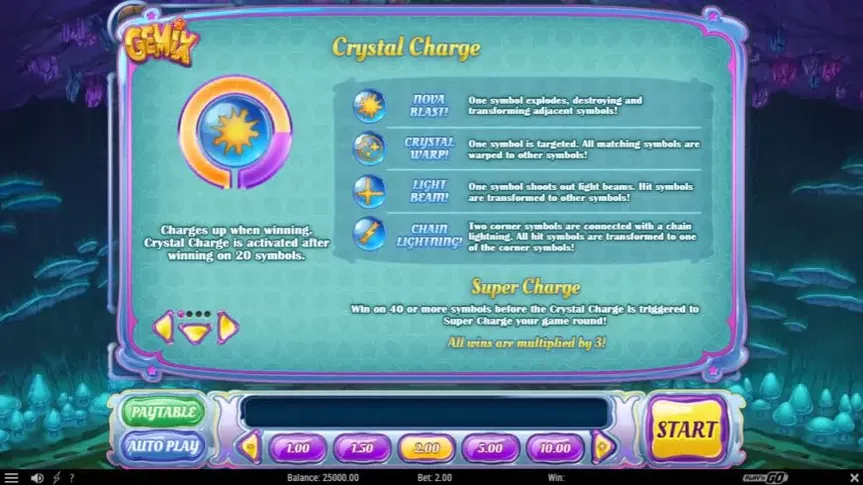 Gemix slot screenshot 2
