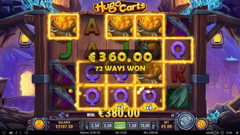 Hugo Carts slot screenshot 6