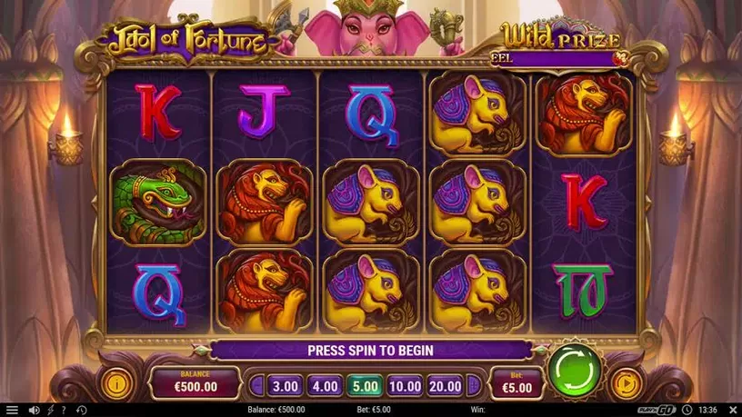 Idol of Fortune slot screenshot 1