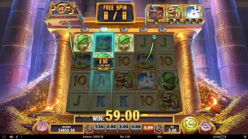 ImmorTails of Egypt slot screenshot 5
