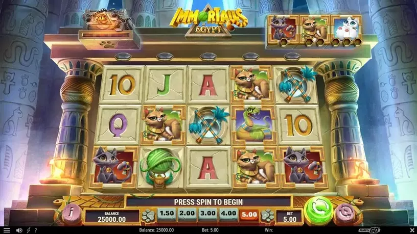 ImmorTails of Egypt slot screenshot 1