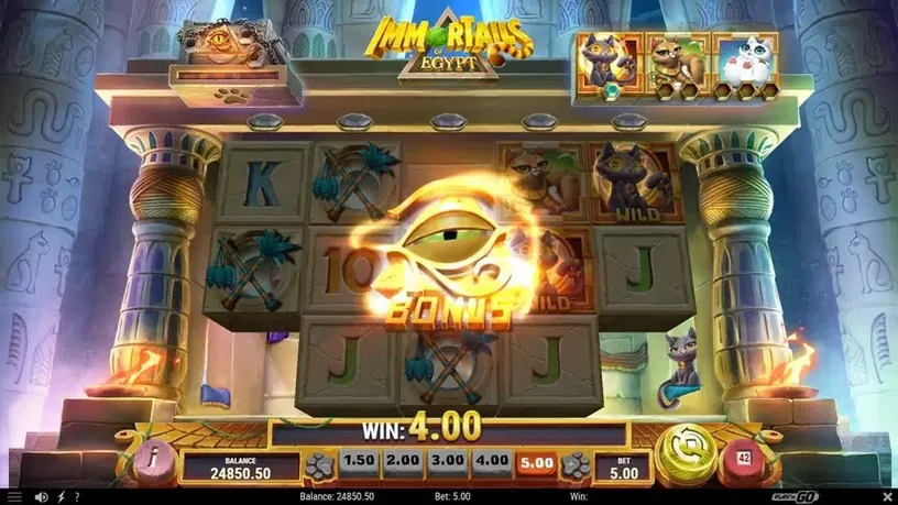 ImmorTails of Egypt slot screenshot 4