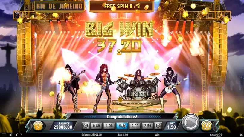 KISS Reels of Rock slot screenshot 7