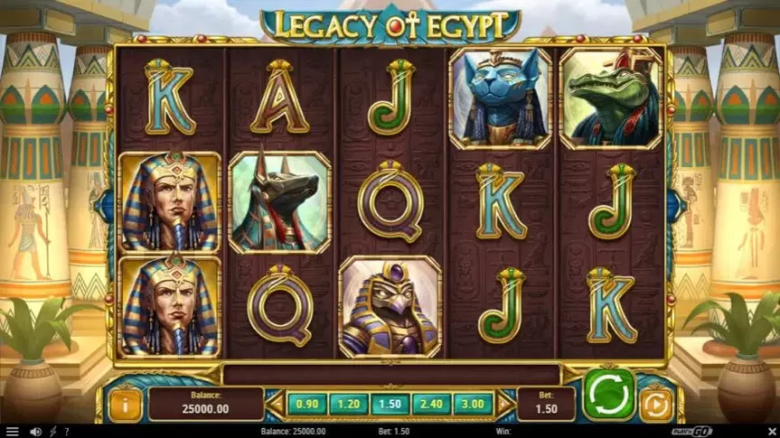 Legacy of Egypt slot screenshot 1