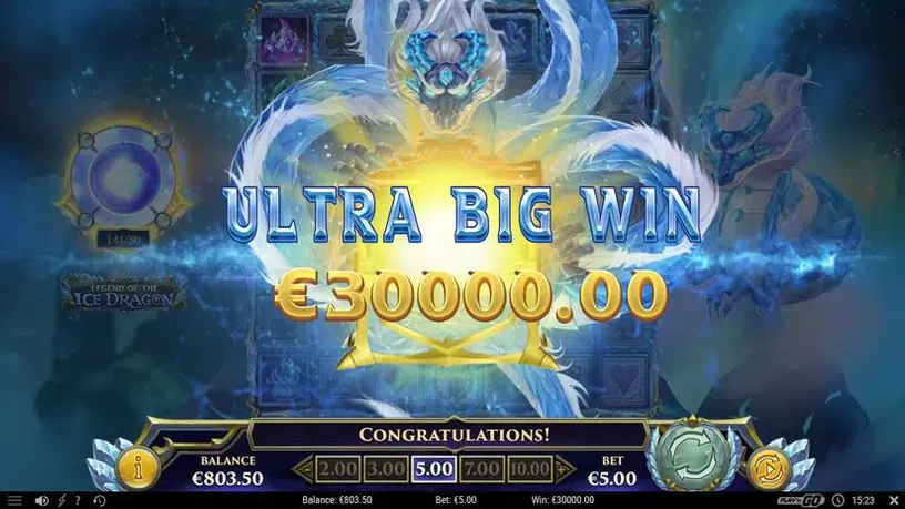 Legend of the Ice Dragon slot screenshot 7