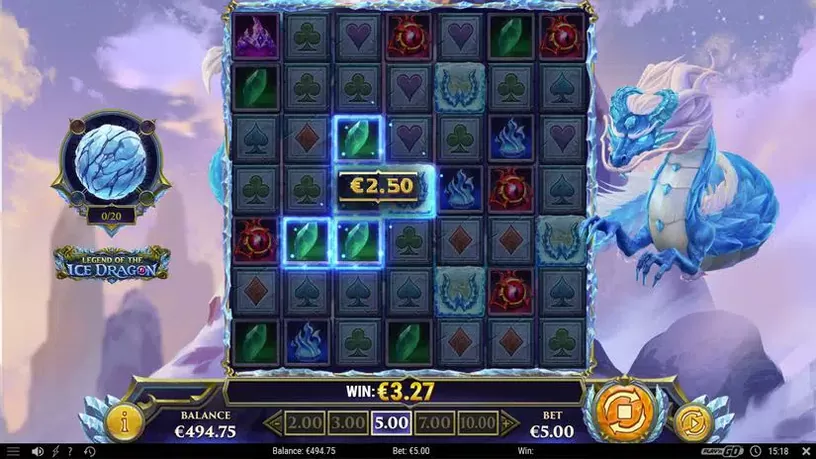 Legend of the Ice Dragon slot screenshot 1
