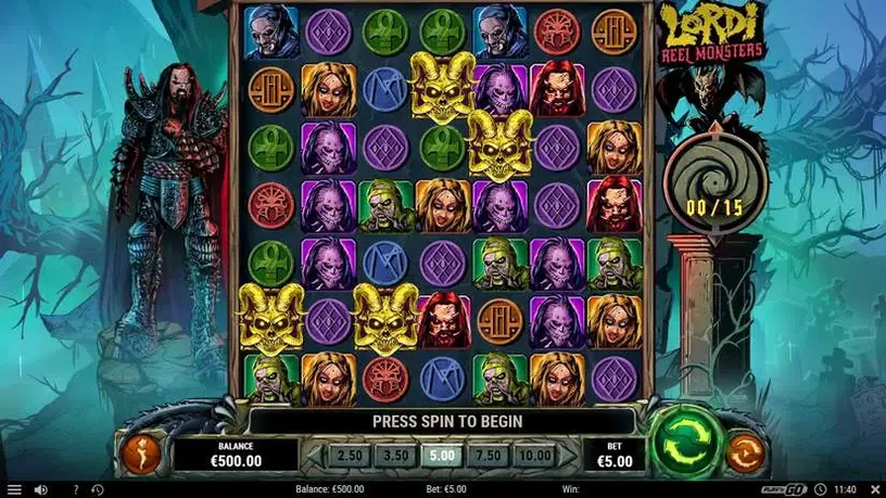 Lordi Reel Monsters slot screenshot 1