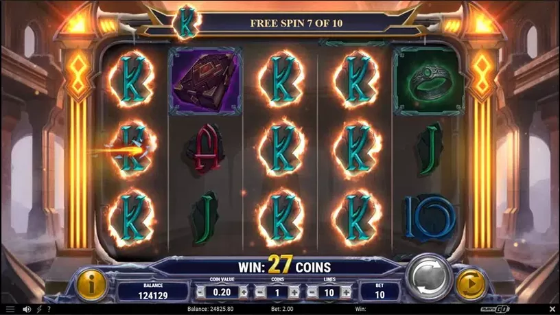 Merlin and the Ice Queen Morgana slot screenshot 7