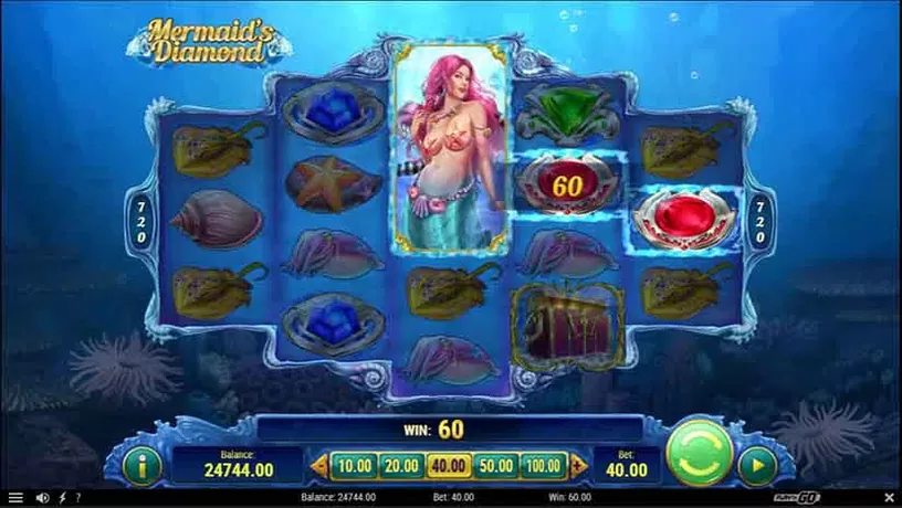 Mermaid’s Diamond slot screenshot 2