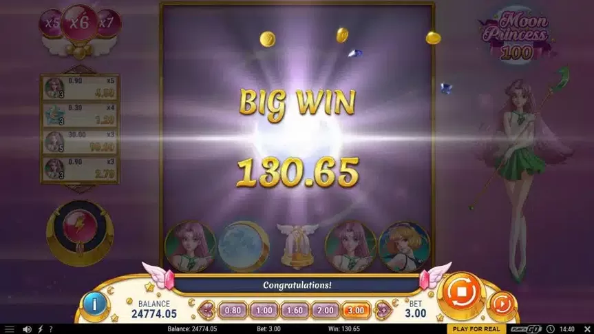 Moon Princess 100 slot screenshot 5