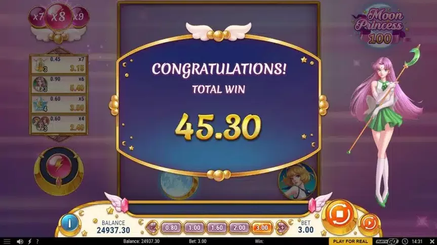 Moon Princess 100 slot screenshot 4