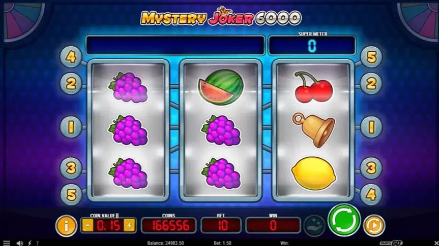 Mystery Joker 6000 slot screenshot 1