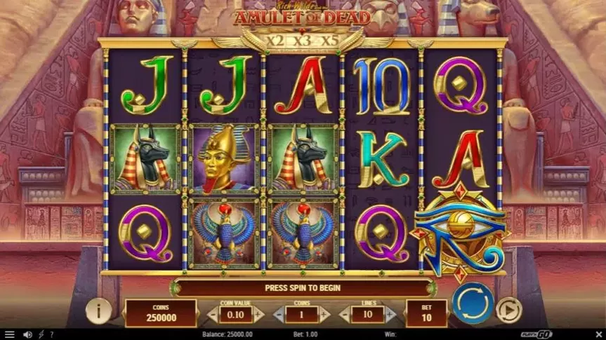 Rich Wilde And The Amulet of Dead slot screenshot 1