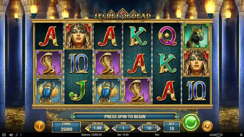 Secret of Dead slot screenshot 1