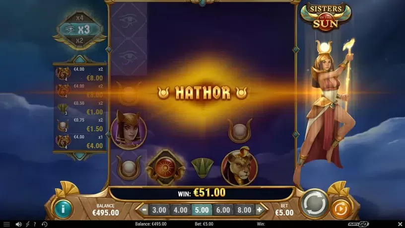 Sisters of the Sun slot screenshot 5
