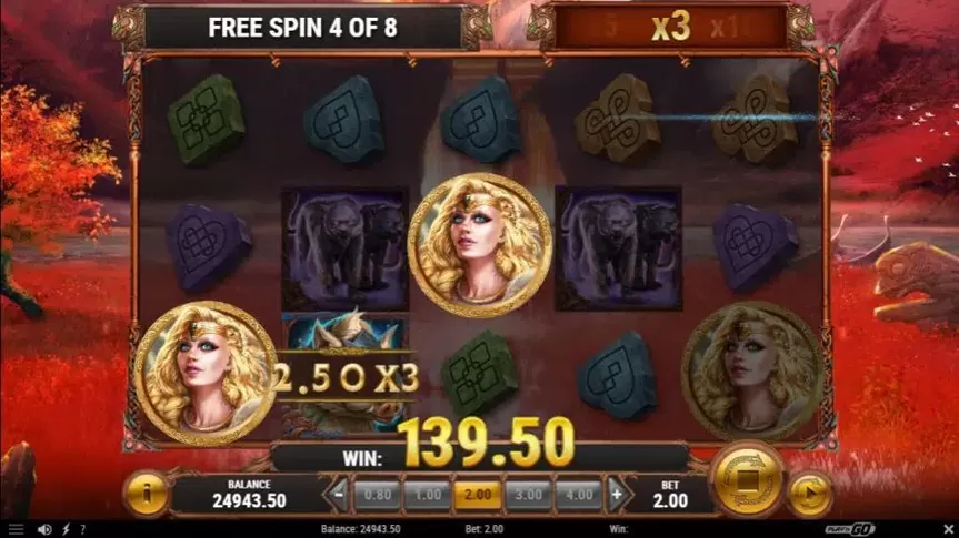 The Faces of Freya slot screenshot 4