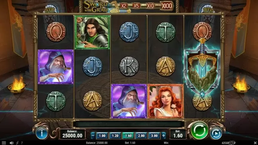 The Sword and The Grail slot screenshot 1