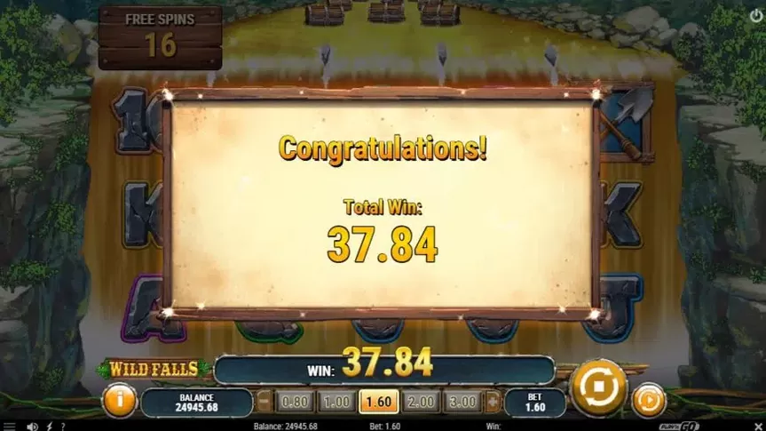 Wild Falls slot screenshot 7